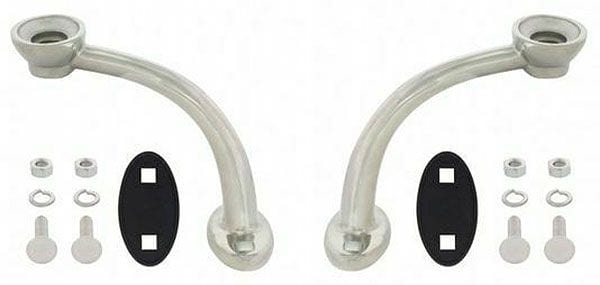 UPI Polished S/S (Pair) UPI Reproductions Hiboy Headlight Stand Set UPS1101 SR