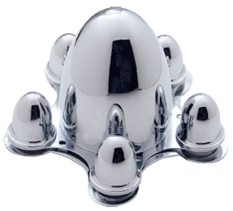 UPI Suit 5 X 4-3/4" Bolt Circle (Set Of 4) UPI Reproductions Chrome Spider Wheel Caps UPC8056 SR