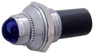 UPI Reproductions 3/8" Mini 12V Pilot Dash Lamp Warning Light, Blue UP40052