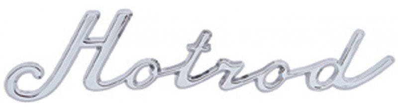 UPI With Studs & Clips UPI Reproductions Chrome "Hotrod" Script Emblem UPS1001 SR