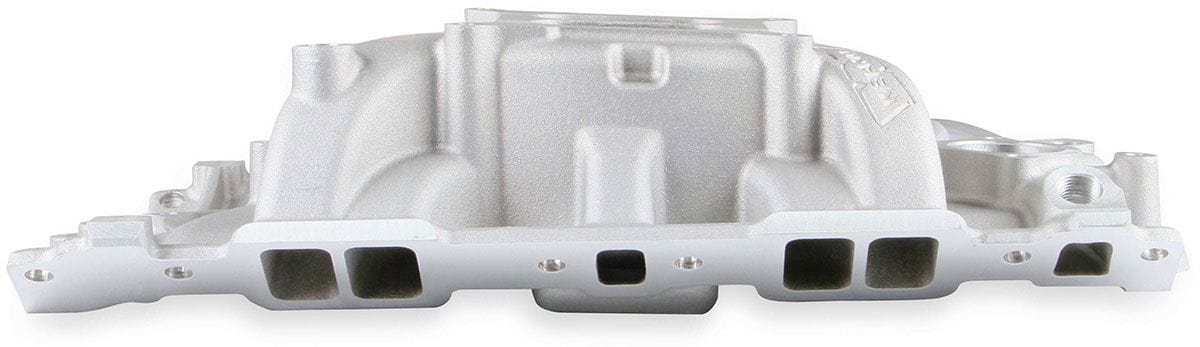WEIAND Square/Spread Bore (late) w/ 1987 & later cast iron heads, Satin Fini Weiand Weiand SB Chev Street Warrior Intake Manifold WM8126 SR