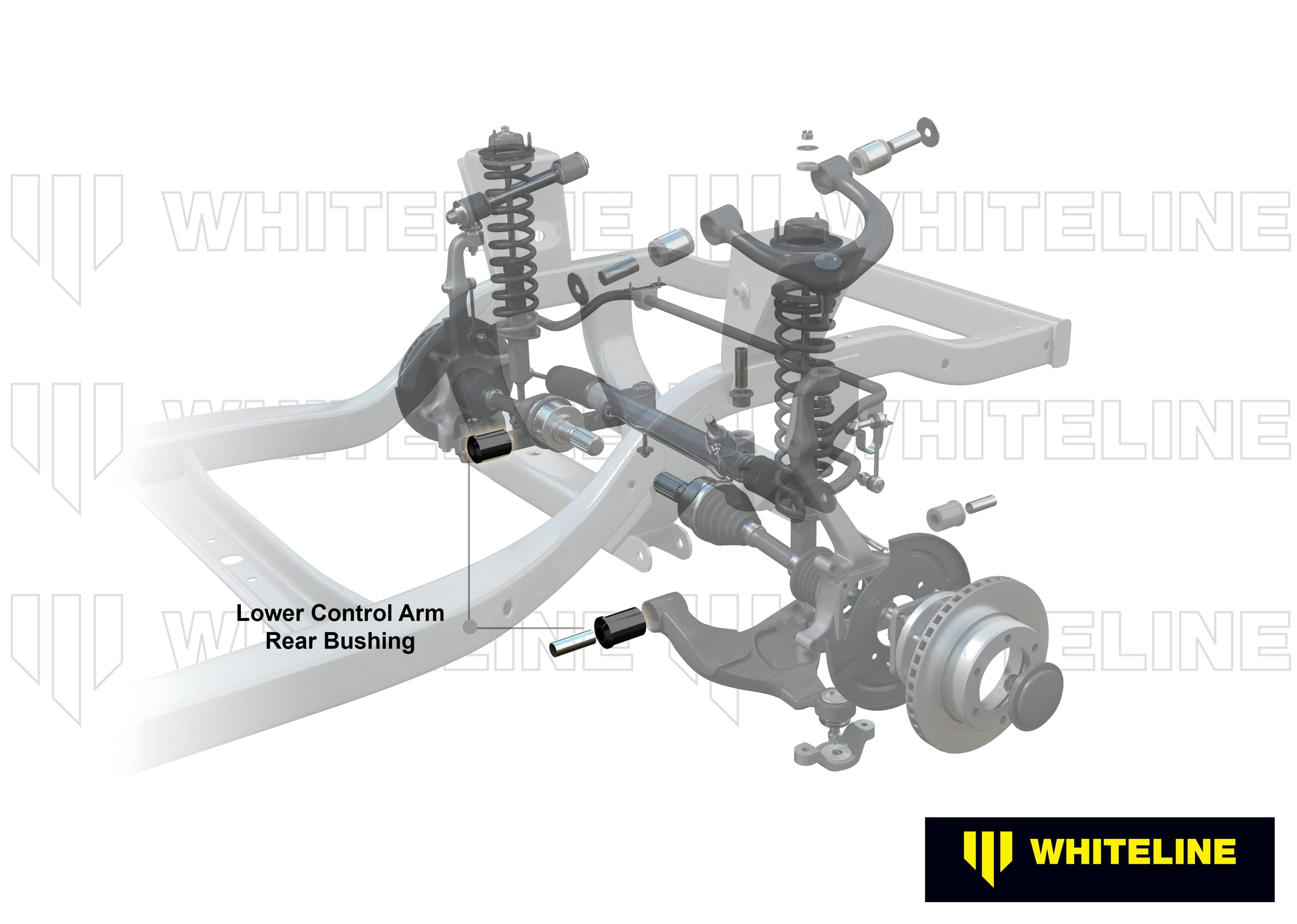 Whiteline 10 x 16 x 26 cm Front Control Arm Lower - Inner Rear Bushing Kit to Suit Lexus IS 200, 250 and 350 SR