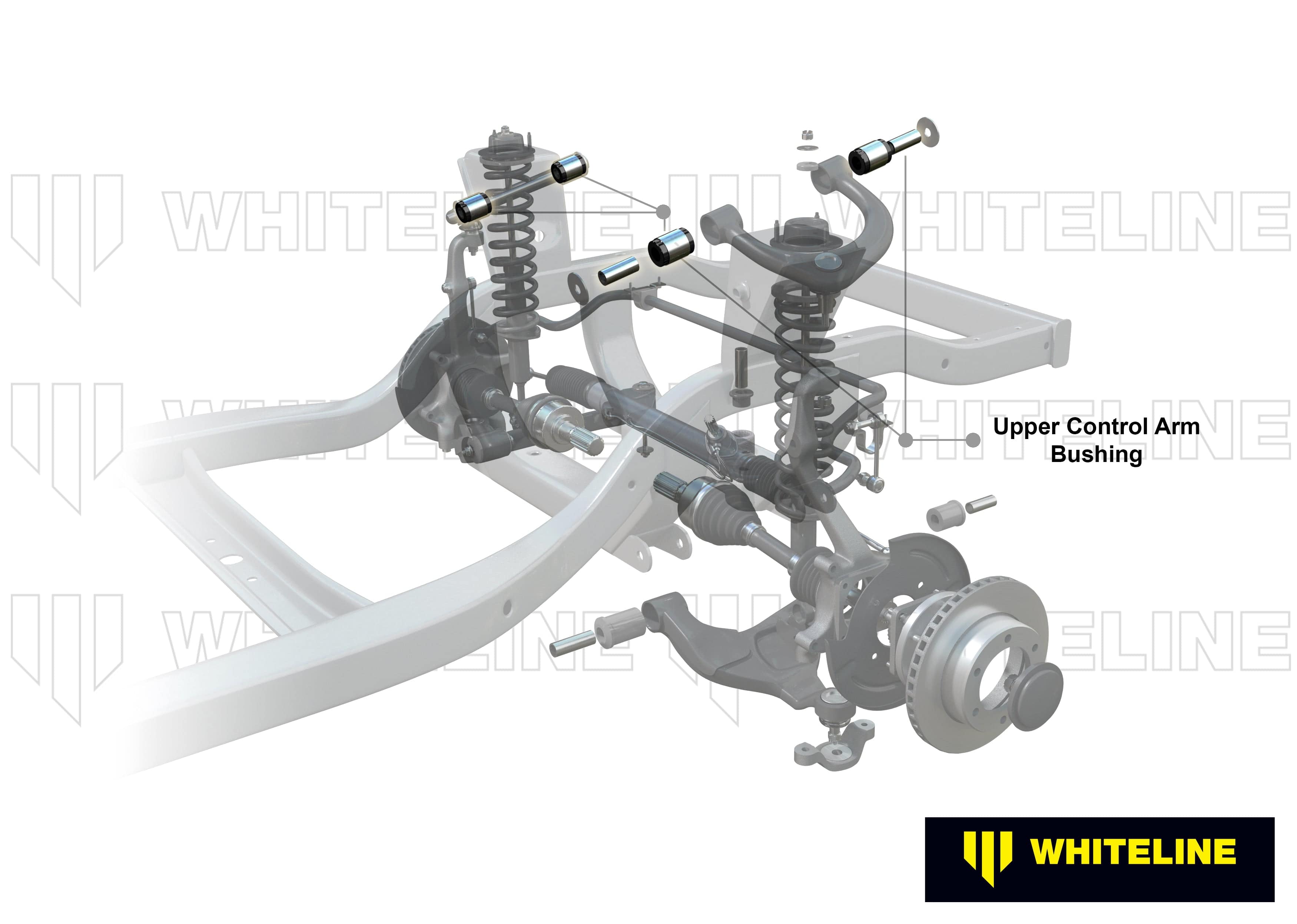 Whiteline 10 x 16 x 26 cm Front Control Arm Upper - Bushing Kit to Suit Mitsubishi Challenger, Pajero Sport and Triton 2wd/4wd SR