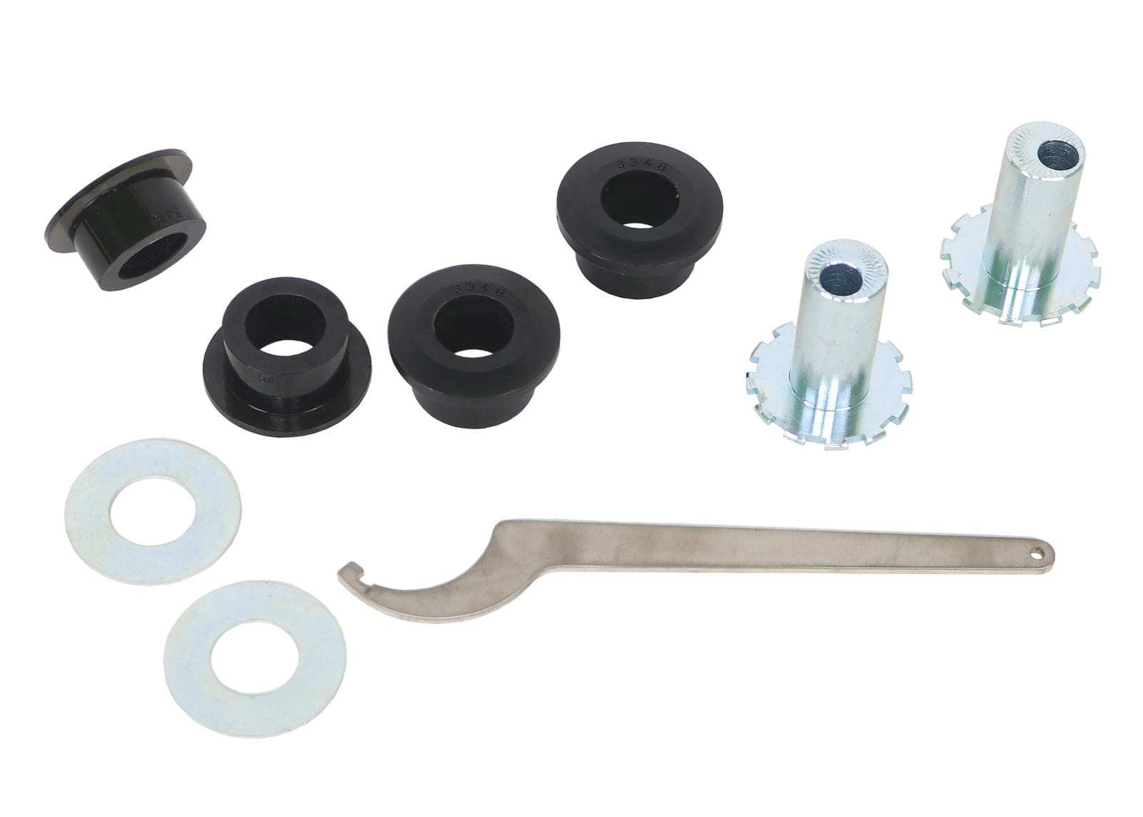 Whiteline 10 x 16 x 26 cm / Performance Alignment - adds +/- 0.5deg camber and caster Front Control Arm Lower - Inner Front Bushing Double Offset Kit to Suit Audi, Seat, Skoda and Volkswagen PQ35 Fwd/Awd SR