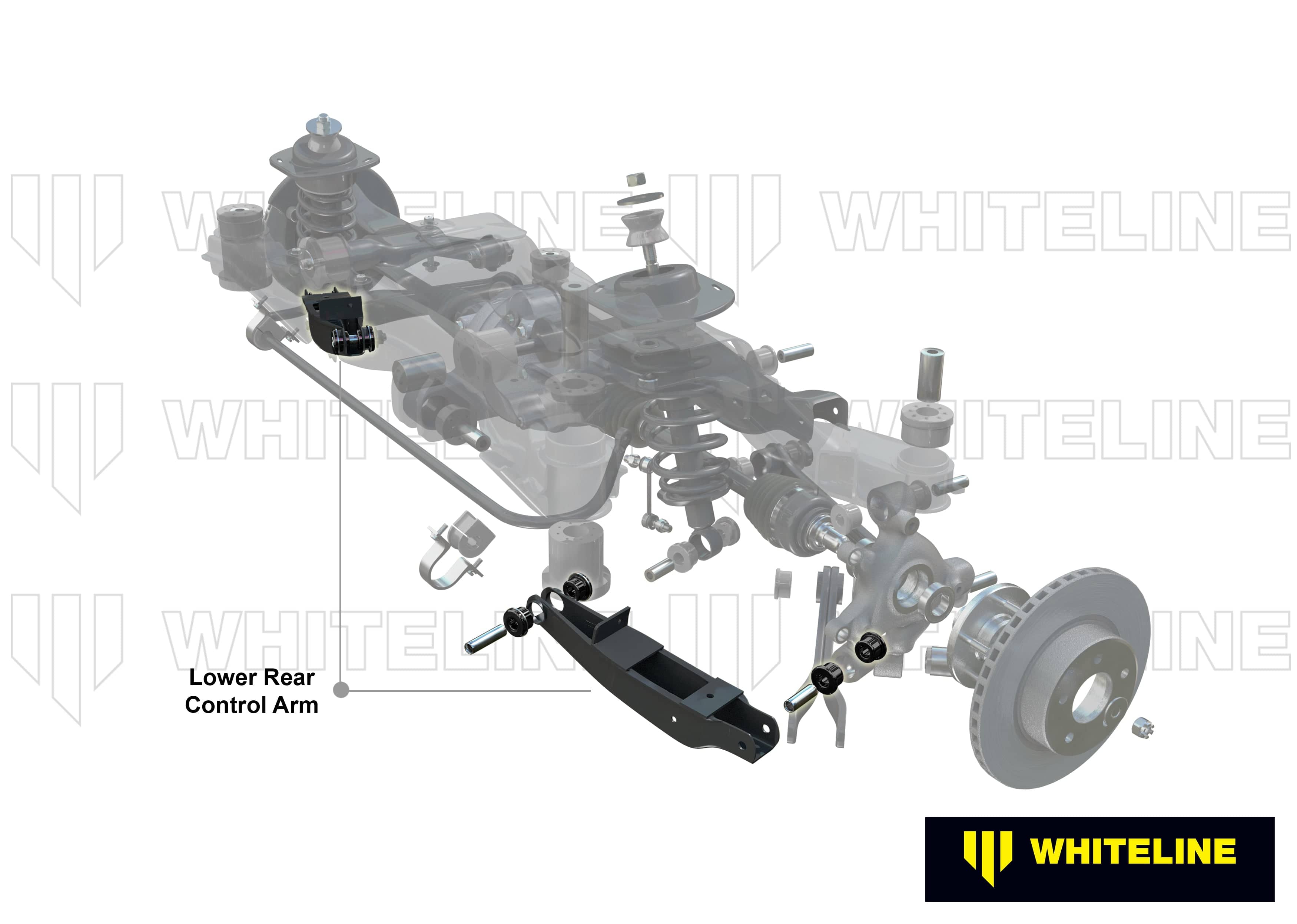 Whiteline 10 x 16 x 26 cm Rear Control Arm - Bushing Kit to Suit BMW 1 Series, 3 Series and X1 SR