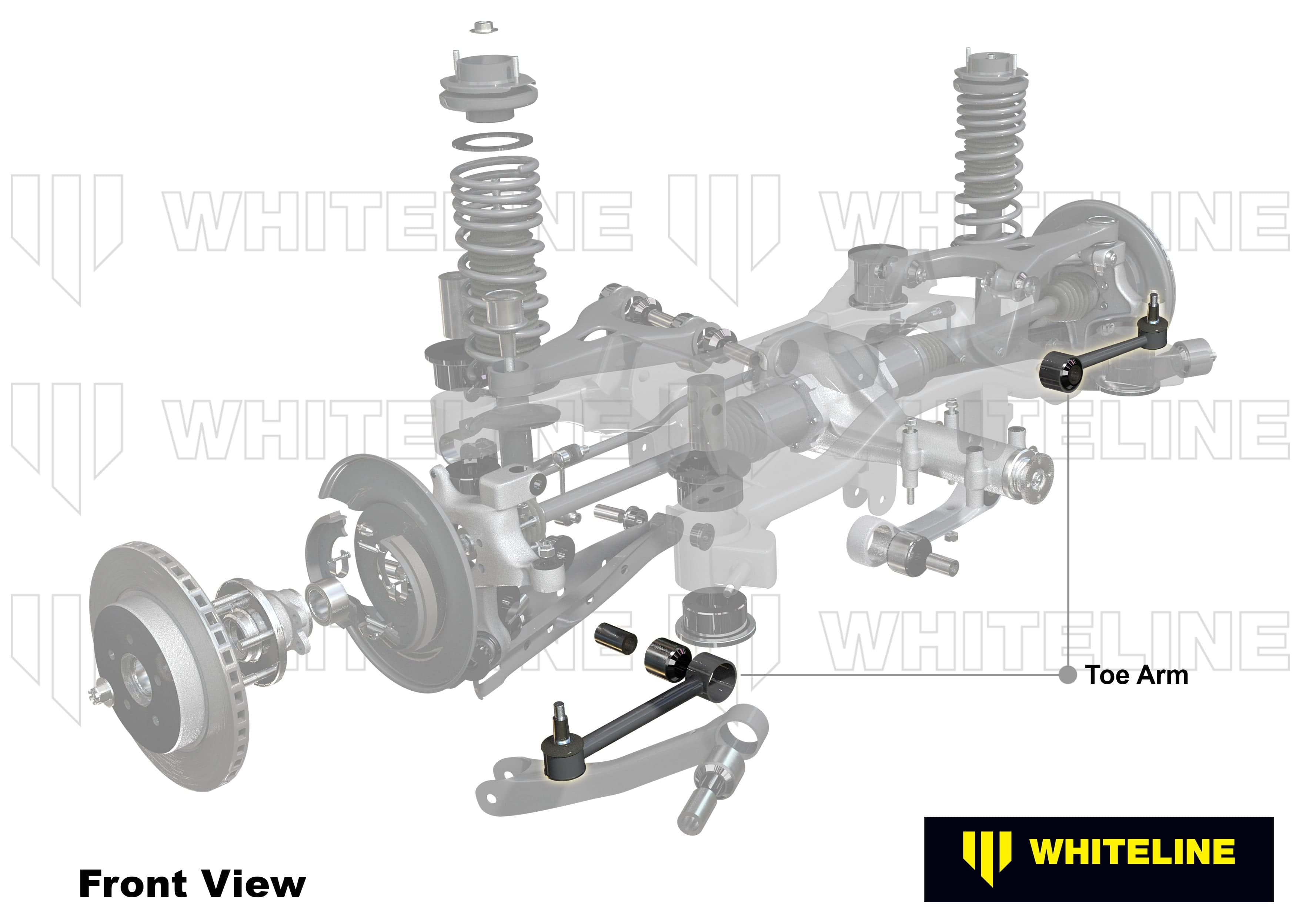 Whiteline 38 x 20 x 9 cm / Performance - on-car adjustable toe correction - MOTORSPORT Rear Control Arm Lower Front - Arm Assembly to Suit Subaru BRZ, Forester, Impreza, Levorg, Liberty and Toyota 86 SR