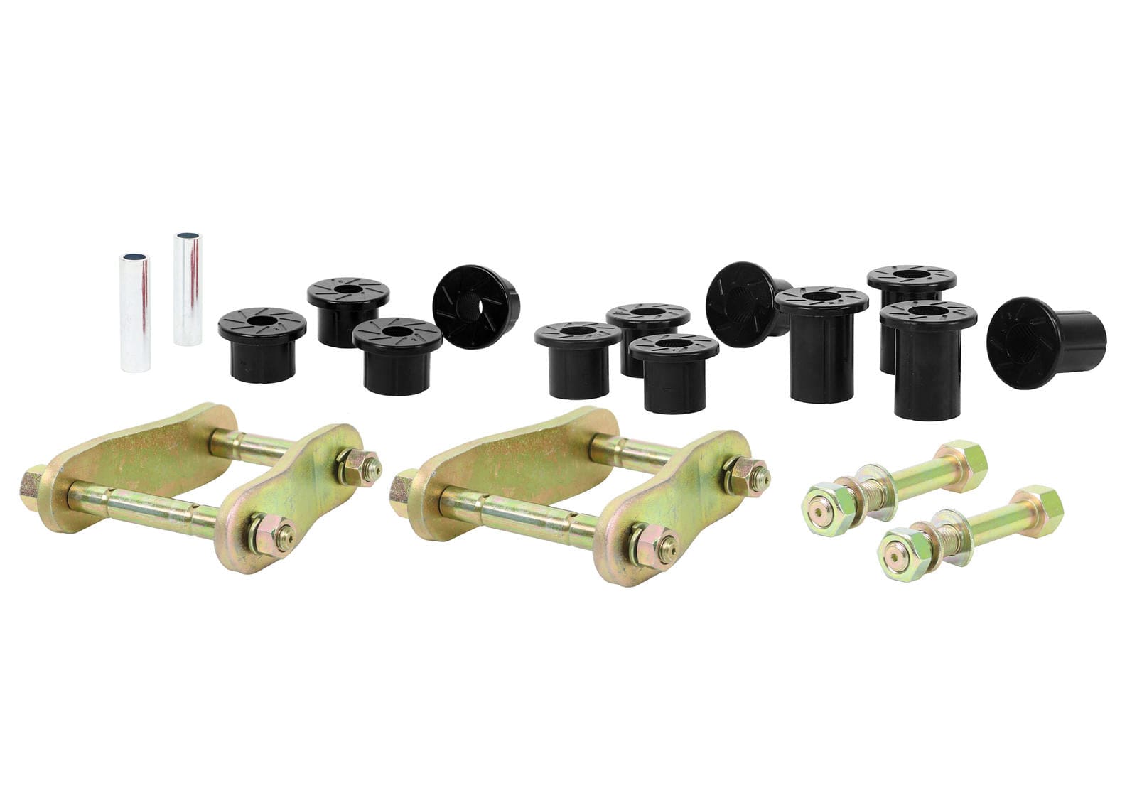 Whiteline 40 x 20 x 10 cm Rear Leaf Spring - Bushing and Greaseable Shackle/Pin Kit to Suit Nissan Navara D23 4wd Leaf Spring SR