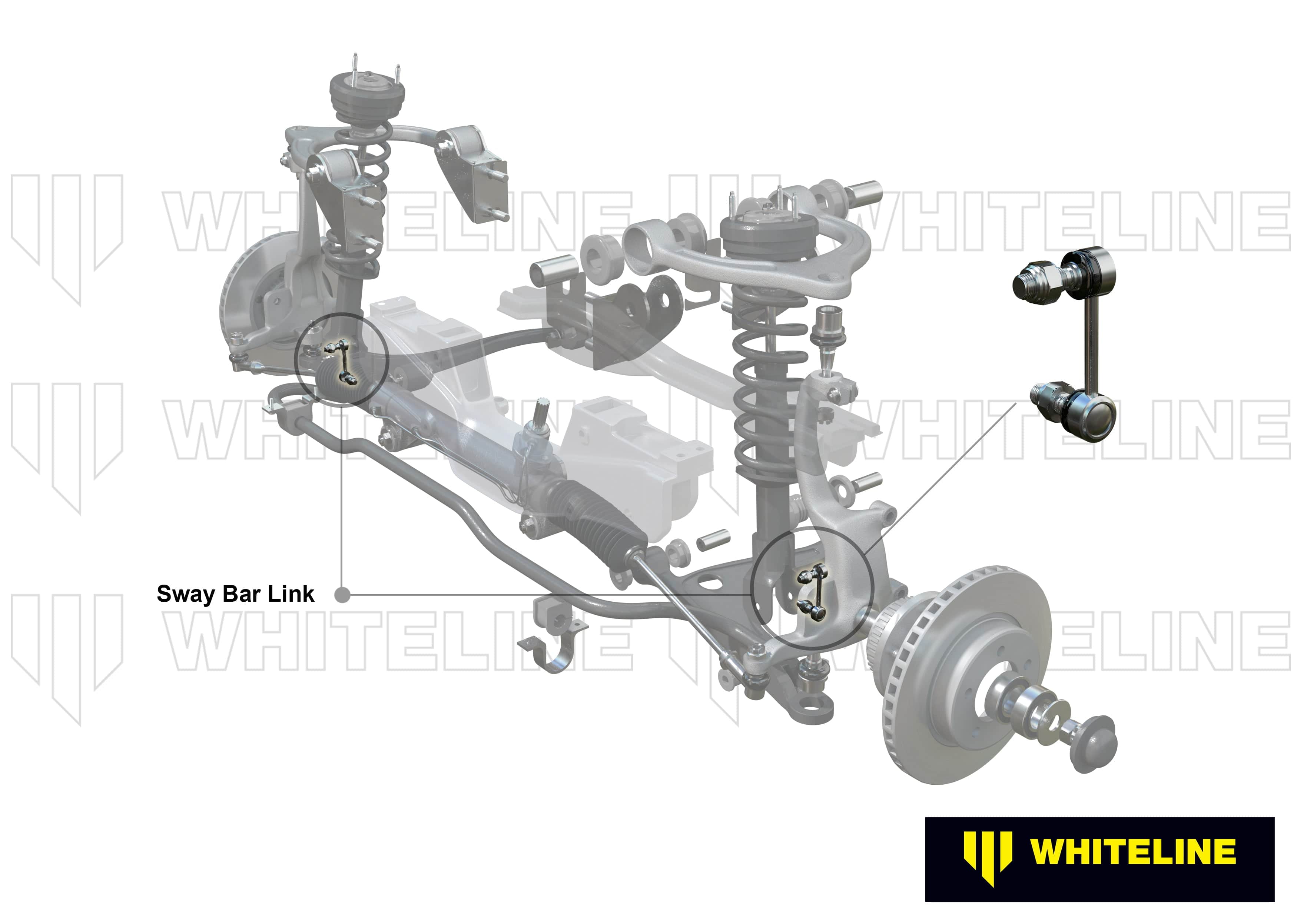 Whiteline 7 x 14 x 20 cm / 95-115mm - horizontal - 10mm ball stud/bushing shank Sway Bar Link to Suit Mazda MX-5 NA SR