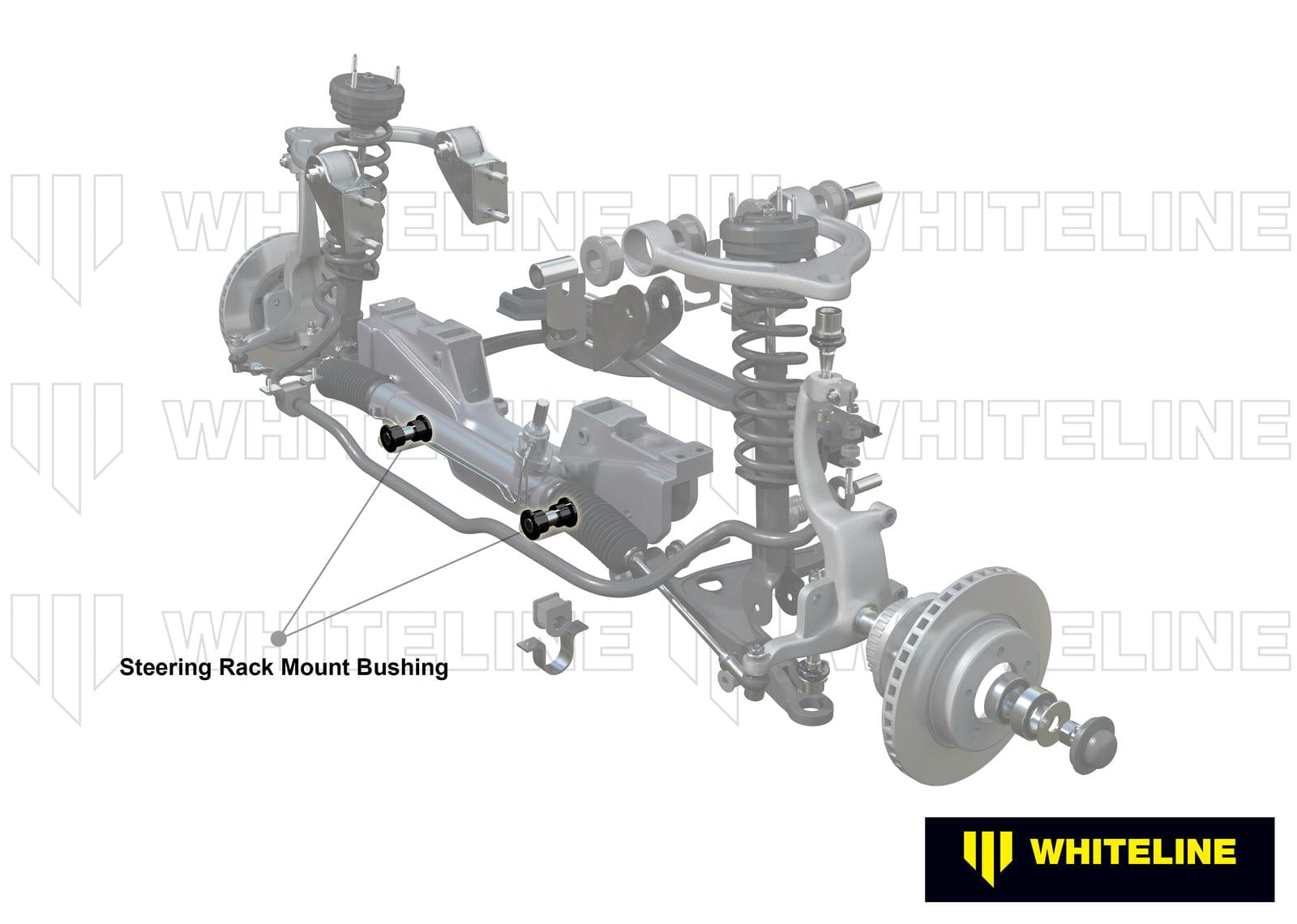 Whiteline 7 x 14 x 20 cm Front Steering Rack and Pinion - Mount Bushing Kit to Suit Honda Accord CL, CM SR