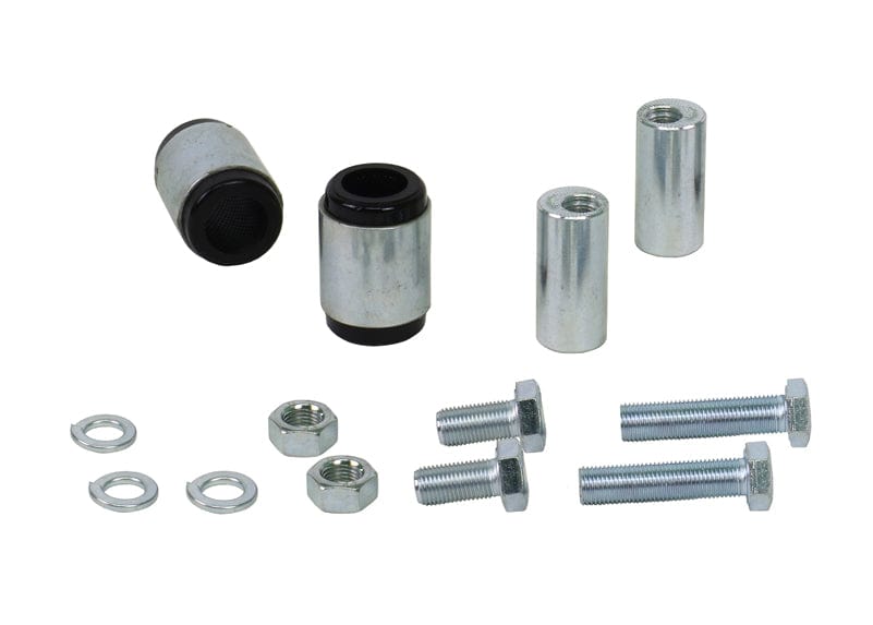 Whiteline 7 x 14 x 20 cm / Performance Alignment - adds +/- 0.5deg camber Rear Control Arm Upper - Inner Bushing Kit Double Offset to Suit Chrysler, Citroen, Dodge, Jeep, Mitsubishi and Peugeot SR
