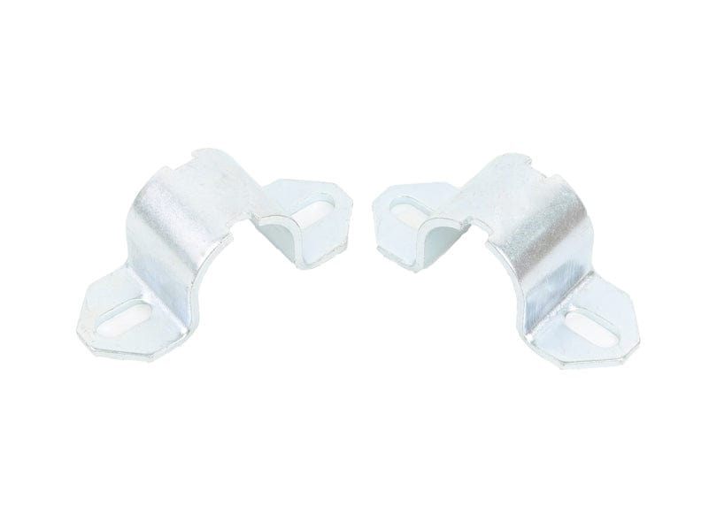 Whiteline 7 x 14 x 20 cm / X = 62-88mm slotted mounting hole heavy duty sway bar D mount saddle - suits W0410-## series bushings Universal Sway Bar Mount - Saddle Kit 62-88mm Slotted Mounting Hole to suit Heavy Duty D Mount Bushings SR