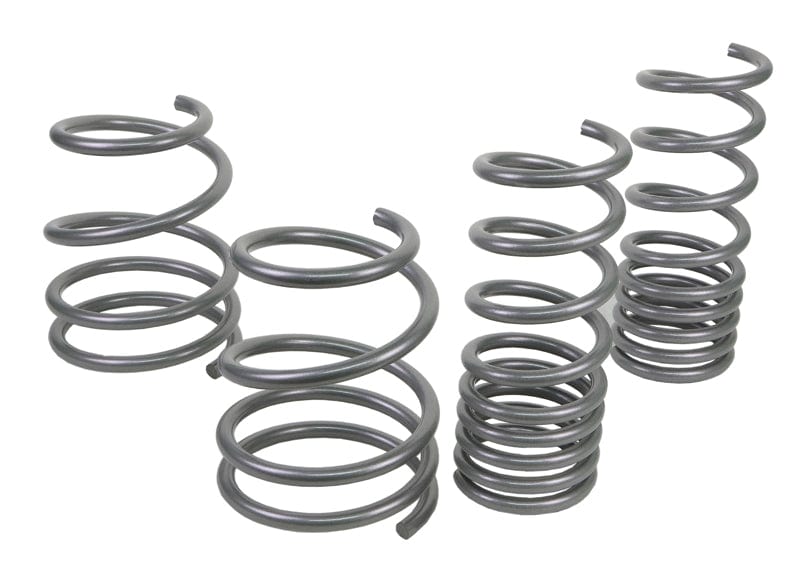 Whiteline Lowers vehicle approximately 15mm front and rear Front and Rear Coil Springs - Lowered to Suit Subaru Impreza WRX STi VA SR