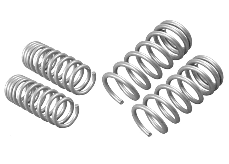 Whiteline Lowers vehicle approximately 25mm front and 35mm rear Front and Rear Coil Springs - Lowered to Suit Nissan 370Z Z34 and Skyline V36 SR
