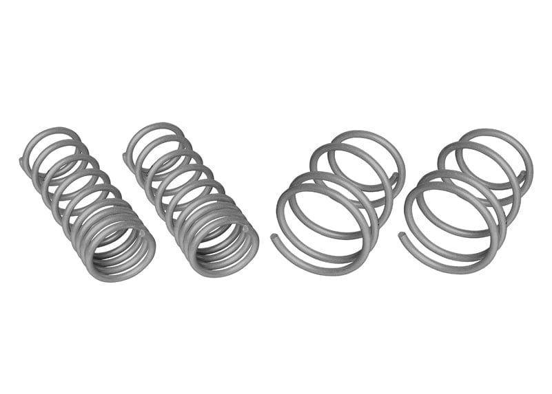 Whiteline Lowers vehicle approximately 25mm front and rear Front and Rear Coil Springs - Lowered to Suit Subaru GE, GV WRX SR