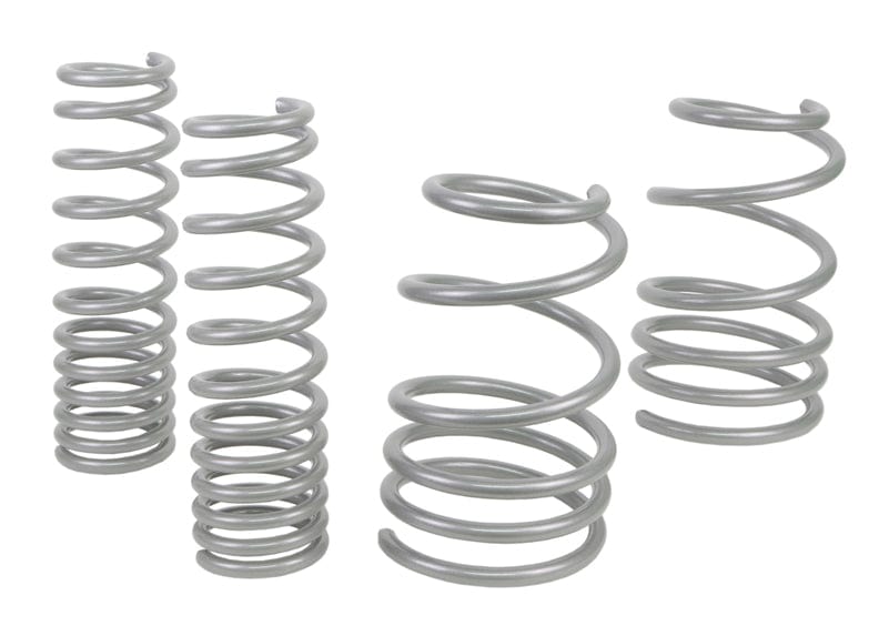 Whiteline Lowers vehicle approximately 35mm front and 25mm rear Front and Rear Coil Springs - Lowered to Suit Mitsubishi Lancer Evolution X SR