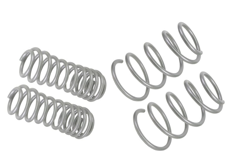 Whiteline Lowers vehicle approximately 35mm front and 45mm rear Front and Rear Coil Springs - Lowered to Suit Ford MustangS197 SR