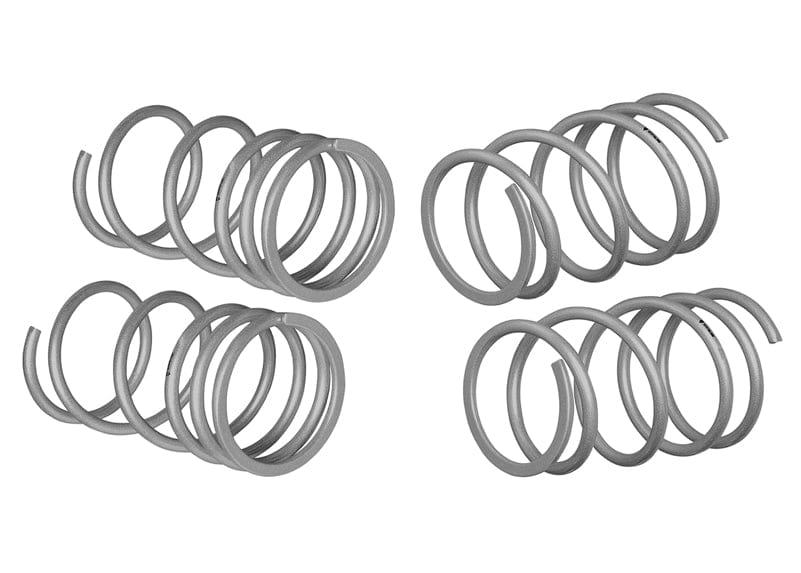 Whiteline Suits models to - MY03 - lowers vehicle approximately 30mm front and 25mm rear Front and Rear Coil Springs - Lowered to Suit Subaru Impreza GD WRX SR
