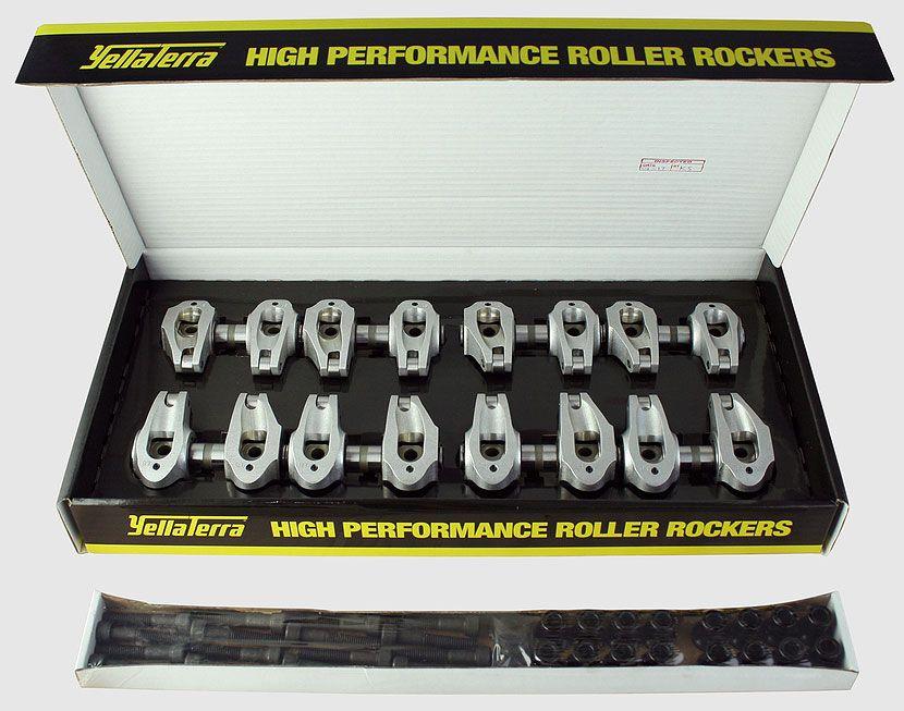 YT Suit GM LS Series LS3/L92/L98 6.2L Yella Terra Ultralite Roller Rocker Set 1.8 Ratio (8mm Mount, Shaft Bolt-On Adjustable) YT66 SR