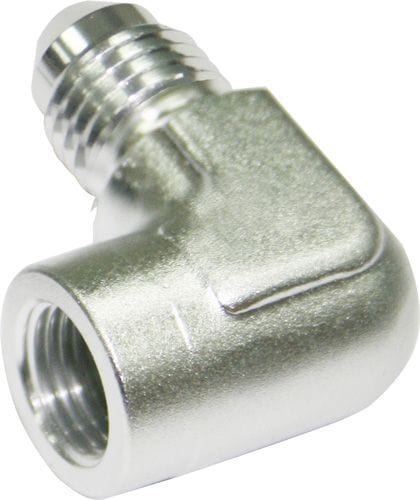 Aeroflow 90° Female NPT to Male AN Adapter 1/8" to -3AN AF373-03S