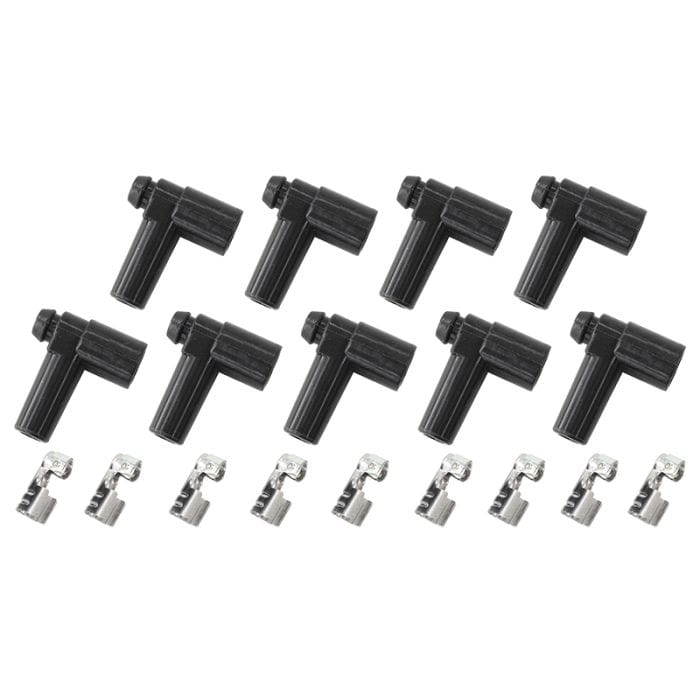 Xpro Silicone 90° HEI Boots & 90° Terminals 
Black, set of 9