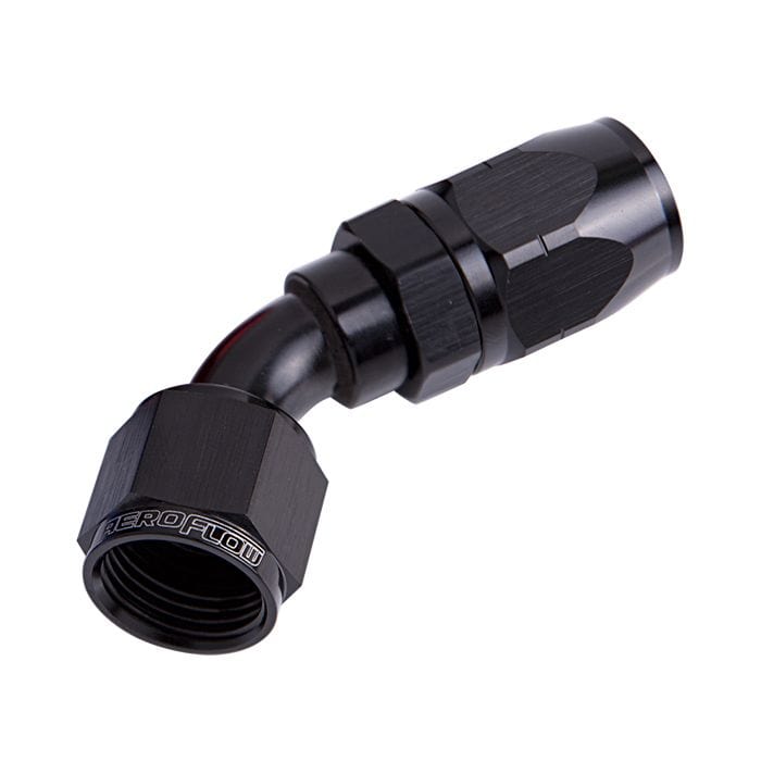 500 Series Cutter Swivel 45° Hose End. Suits 100 & 450 Series Hose