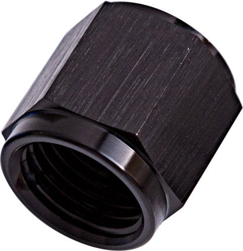 Aeroflow -4AN to 1/4" Aluminium Tube Nut - Black Finish AF818-04BLK
