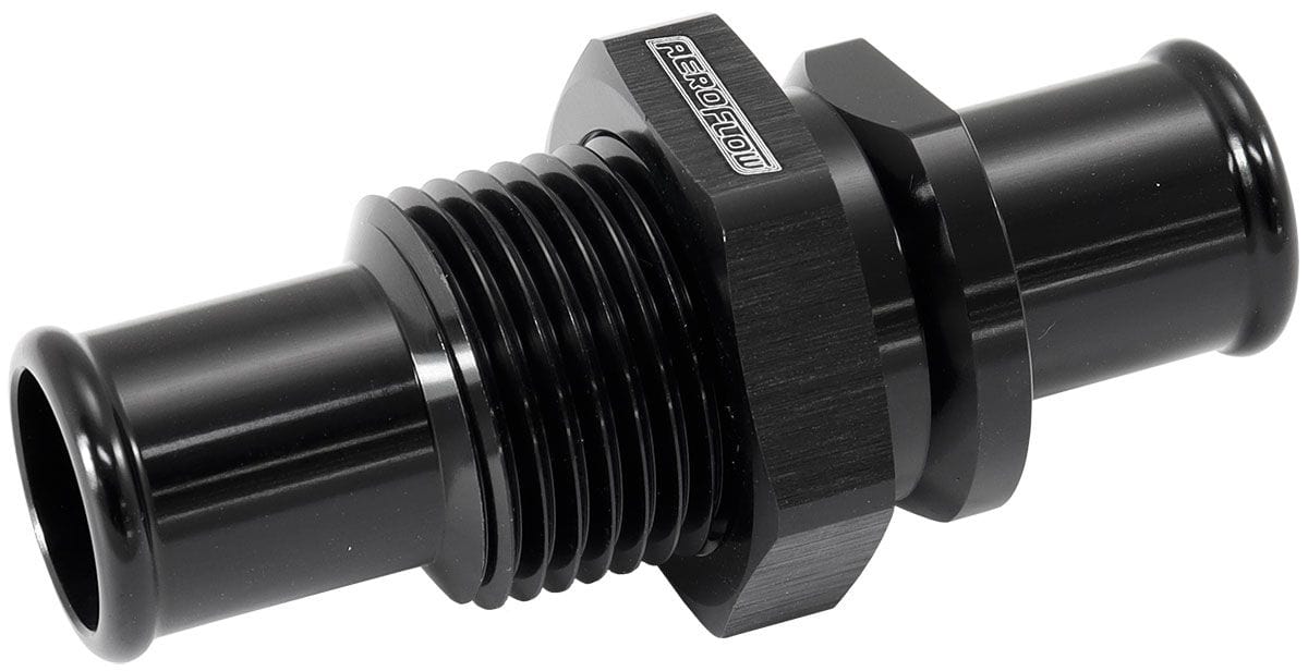 Aeroflow 5/8" Barb Bulkhead Insert AF88-2015BLK