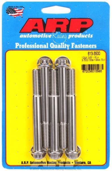 ARP fasteners 5-Pack Bolt Kit, 12-Point Head S/S AR613-3500