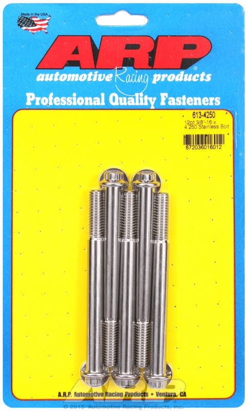 ARP fasteners 5-Pack Bolt Kit, 12-Point Head S/S AR613-4250