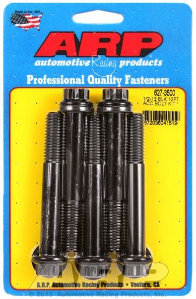 ARP fasteners 5-Pack Bolt Kit, 12-Point Head Black Oxide AR627-3500