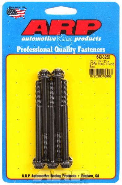 ARP fasteners 5-Pack Bolt Kit, 12-Point Head Black Oxide AR640-3250