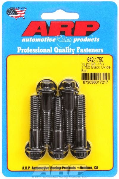 ARP fasteners 5-Pack Bolt Kit, 12-Point Head Black Oxide AR642-1750