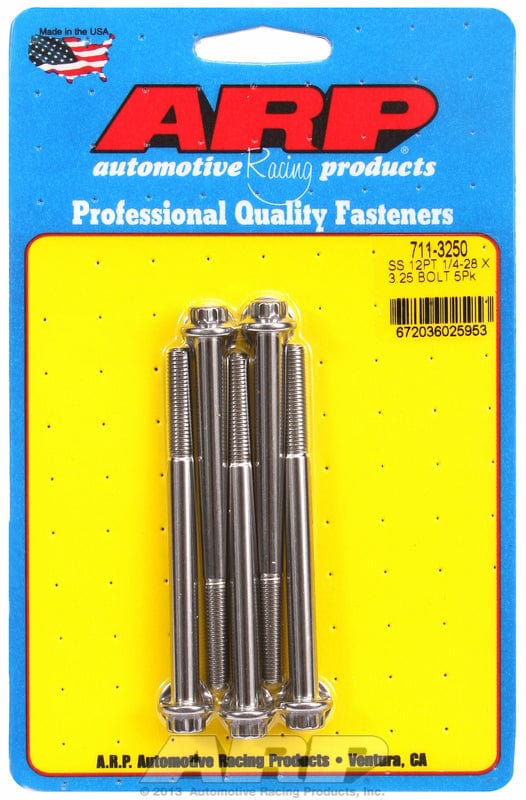 ARP fasteners 5-Pack Bolt Kit, 12-Point Head S/S AR711-3250