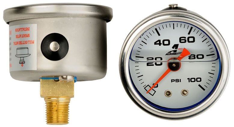 Aeromotive 1-1/2" Fuel Pressure Gauge ARO15633