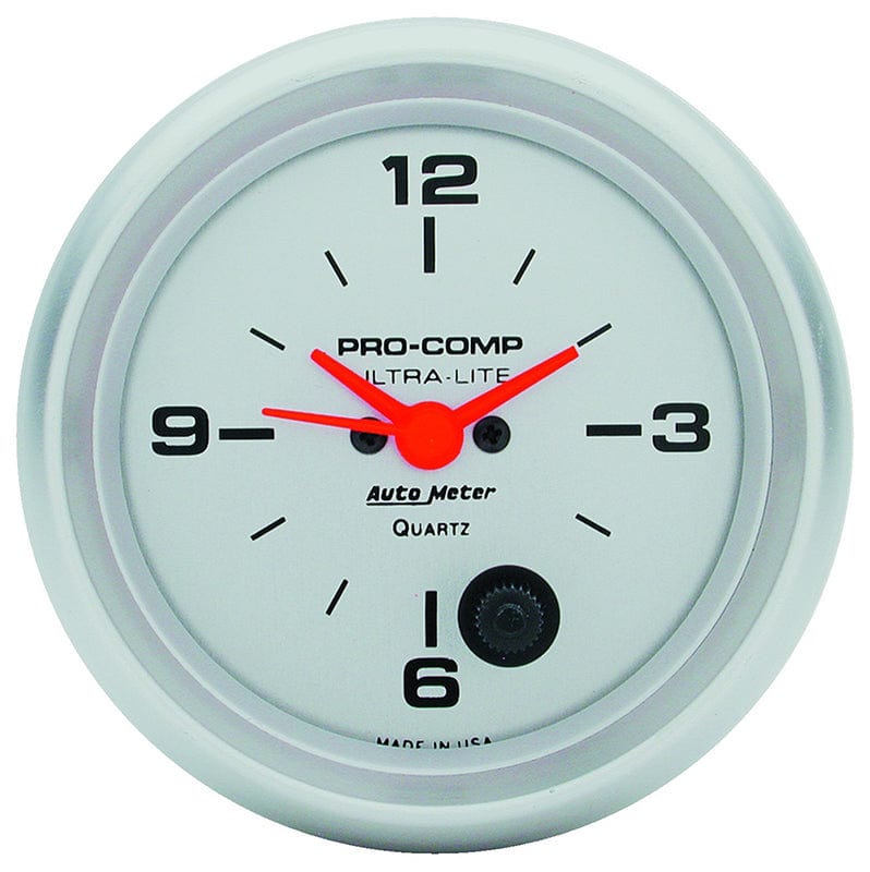 Auto Meter Ultra-Lite Series Clock AU4485