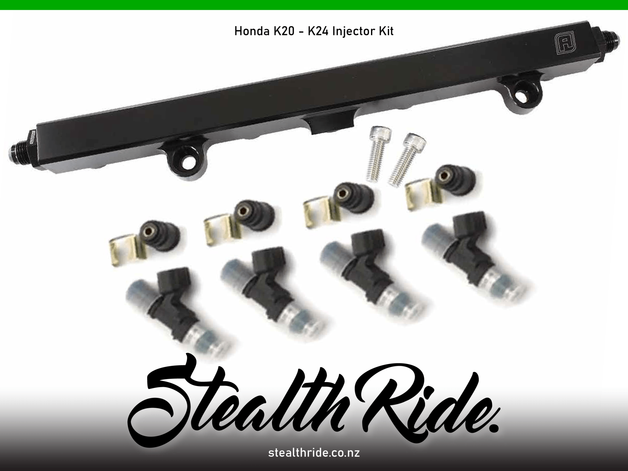 Honda K20 & K24 Fuel Rail kit with 1000CC Bosch Injectors