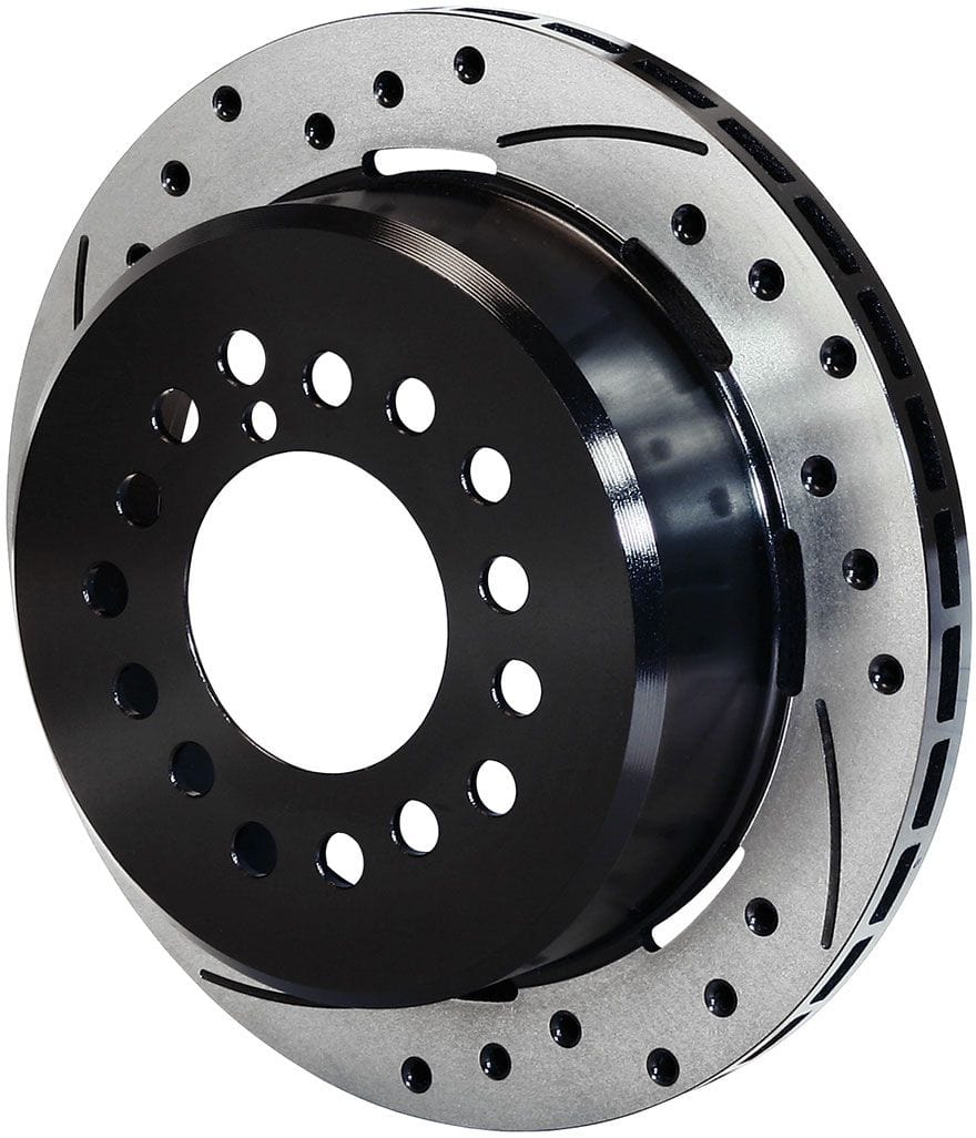 Wilwood SRP Drilled Performance Rotor & Hat L/H Rear - Black WB160-11375-BK