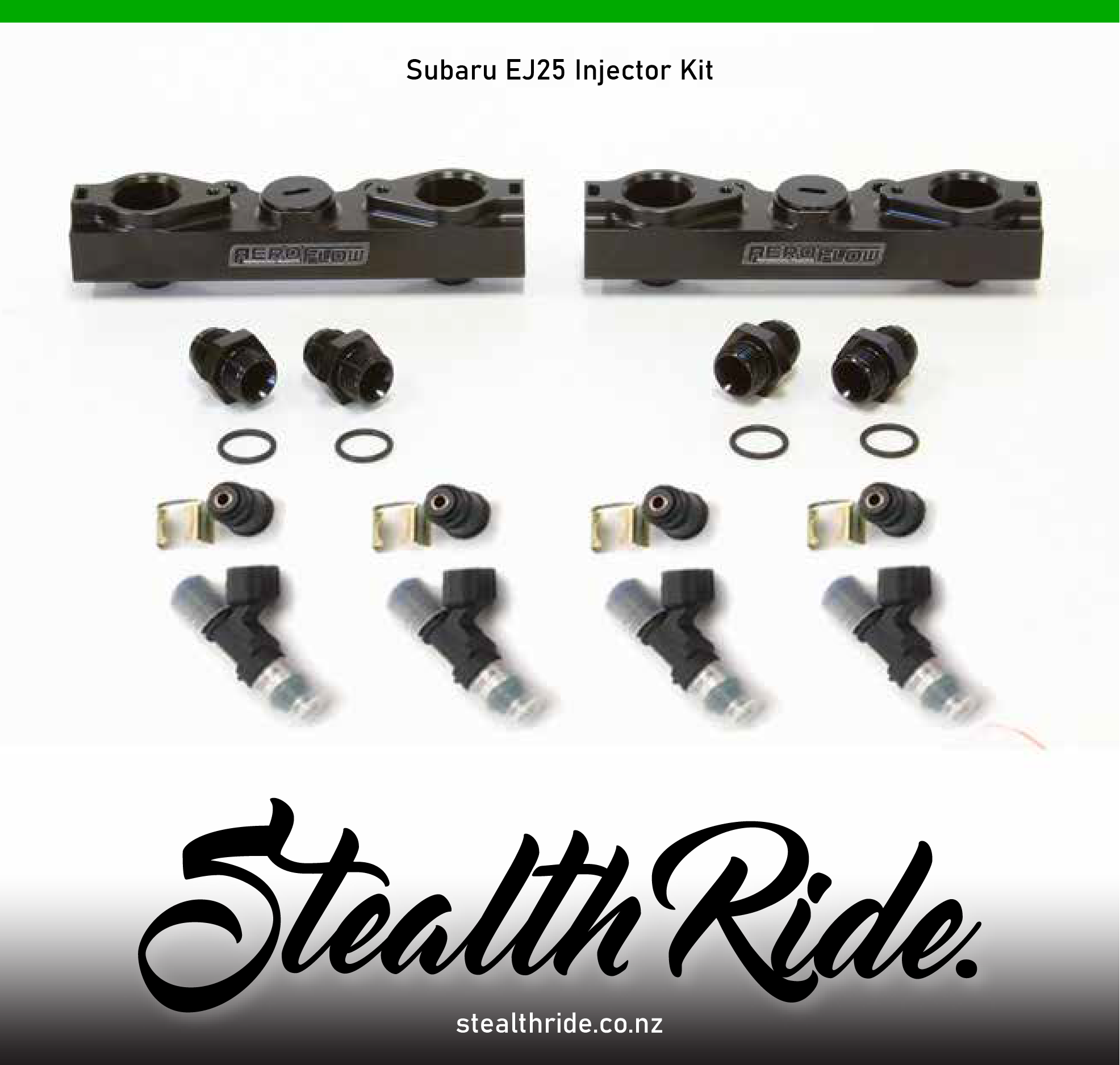 Aeroflow / Bosch Pre-made Kits EJ25 Subaru Subaru EJ25 Fuel Rail kit with 1000CC Bosch Injectors SR