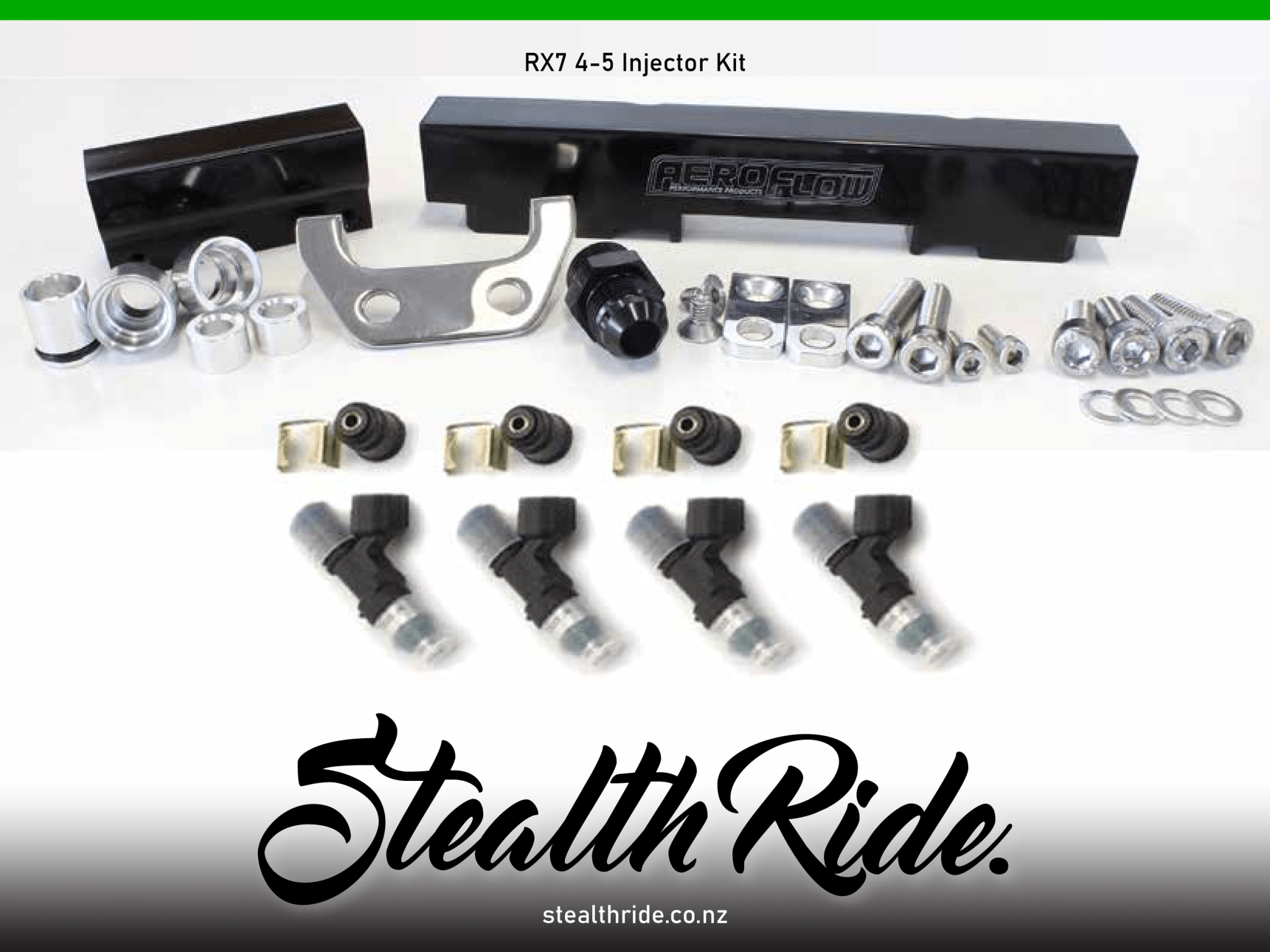 Aeroflow / Bosch Pre-made Kits Mazda RX7 4-5 Mazda RX7 4-5 Fuel Rail kit with 1000CC Bosch Injectors SR