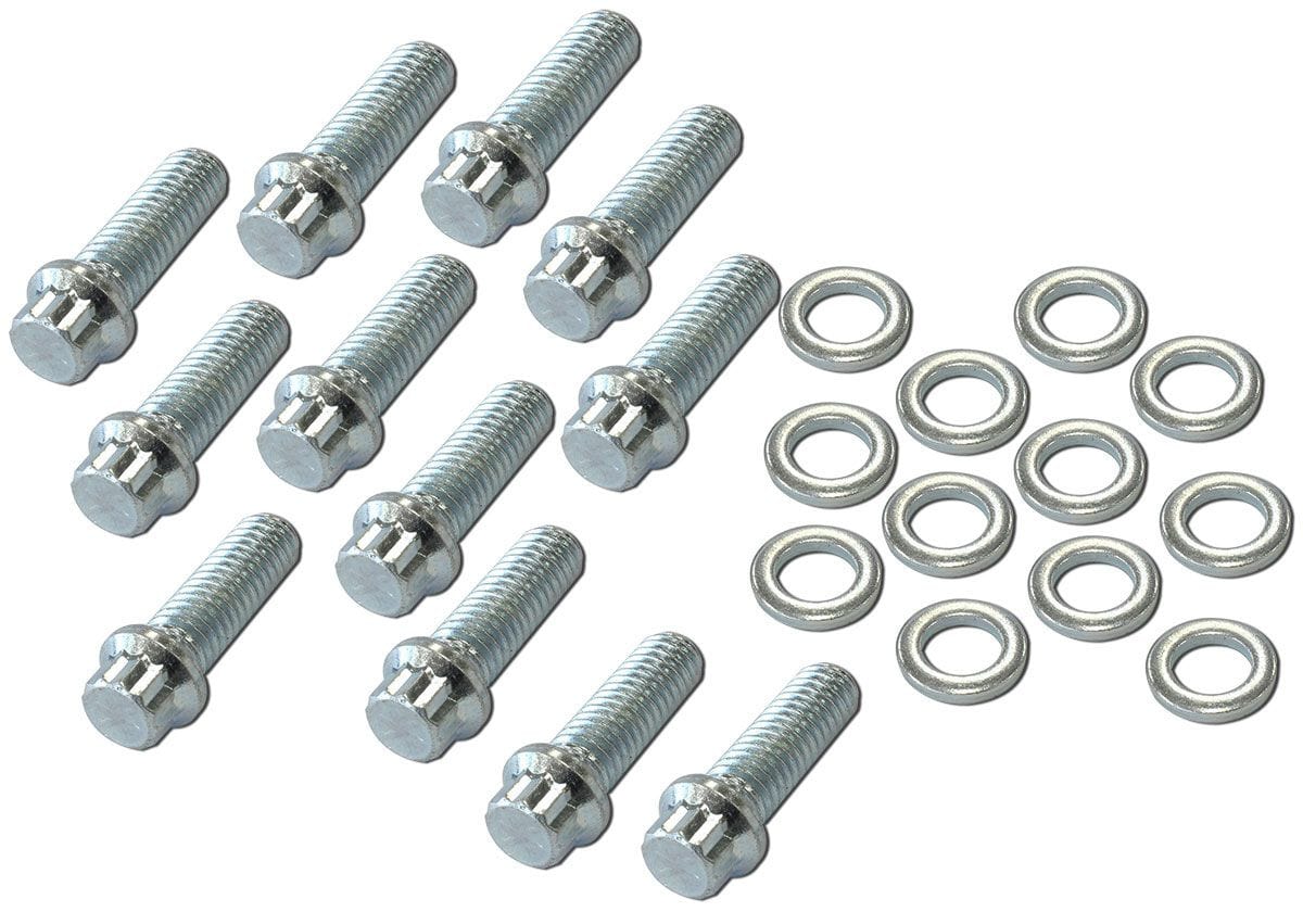 Aeroflow Performance 12 Point Head, Pack of 1 2 Aeroflow 3/8-16" Intake Bolts 1" UHL AF37-1200 SR