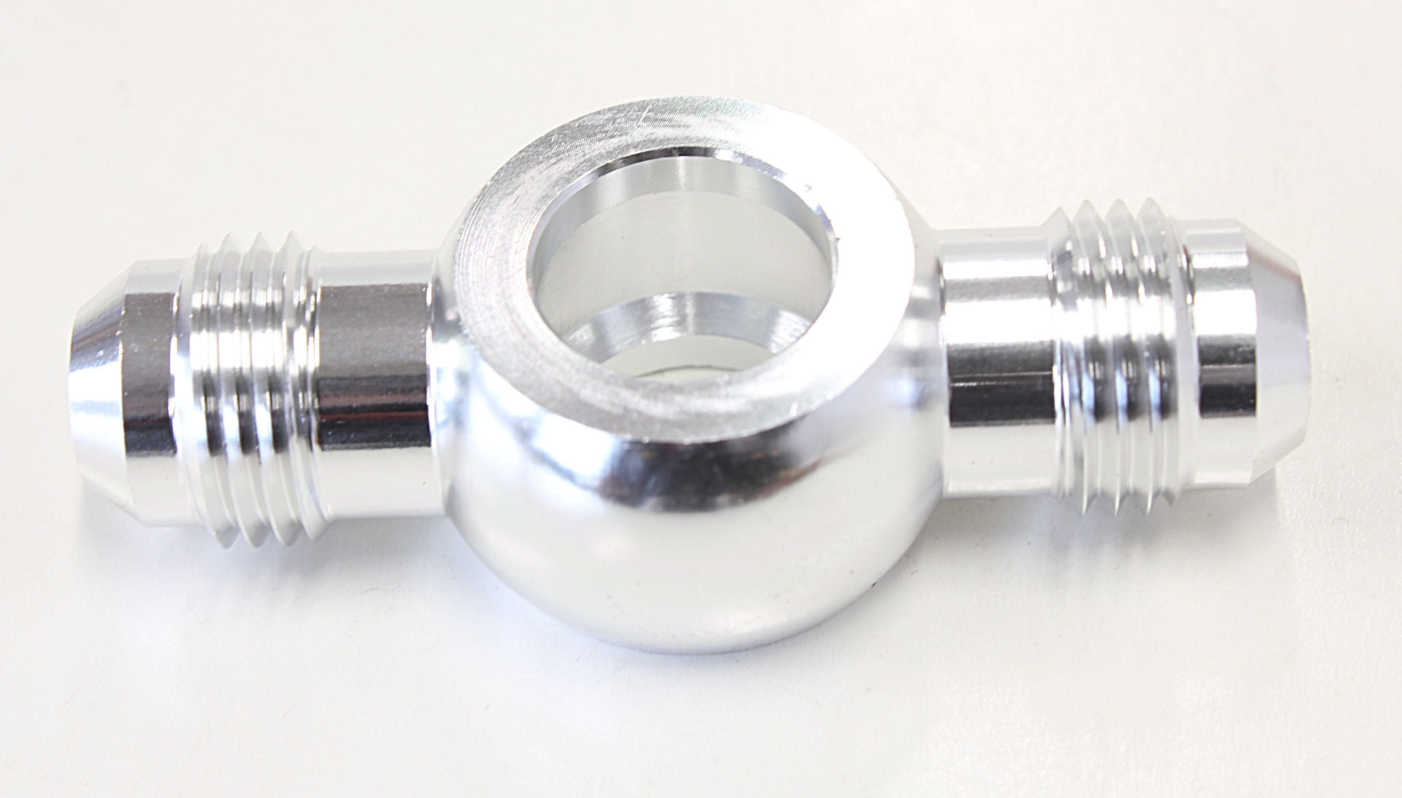 Aeroflow Performance 12mm (1/2") to -6AN, Silver Finish Aeroflow Alloy Double Ended AN Banjo AF721-06-06S SR