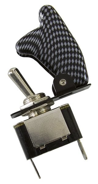 Aeroflow Performance 12v 20A Aeroflow Carbon Fibre Covered Rocket / Missile Switch AF49-5002 SR