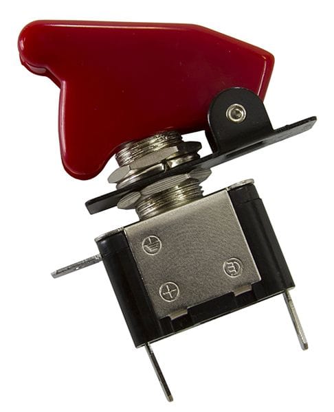 Aeroflow Performance 12v 20A Aeroflow Red Covered LED Rocket / Missile Switch AF49-5050 SR