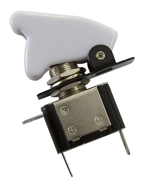 Aeroflow Performance 12v 20A Aeroflow White Covered LED Rocket / Missile Switch AF49-5030 SR