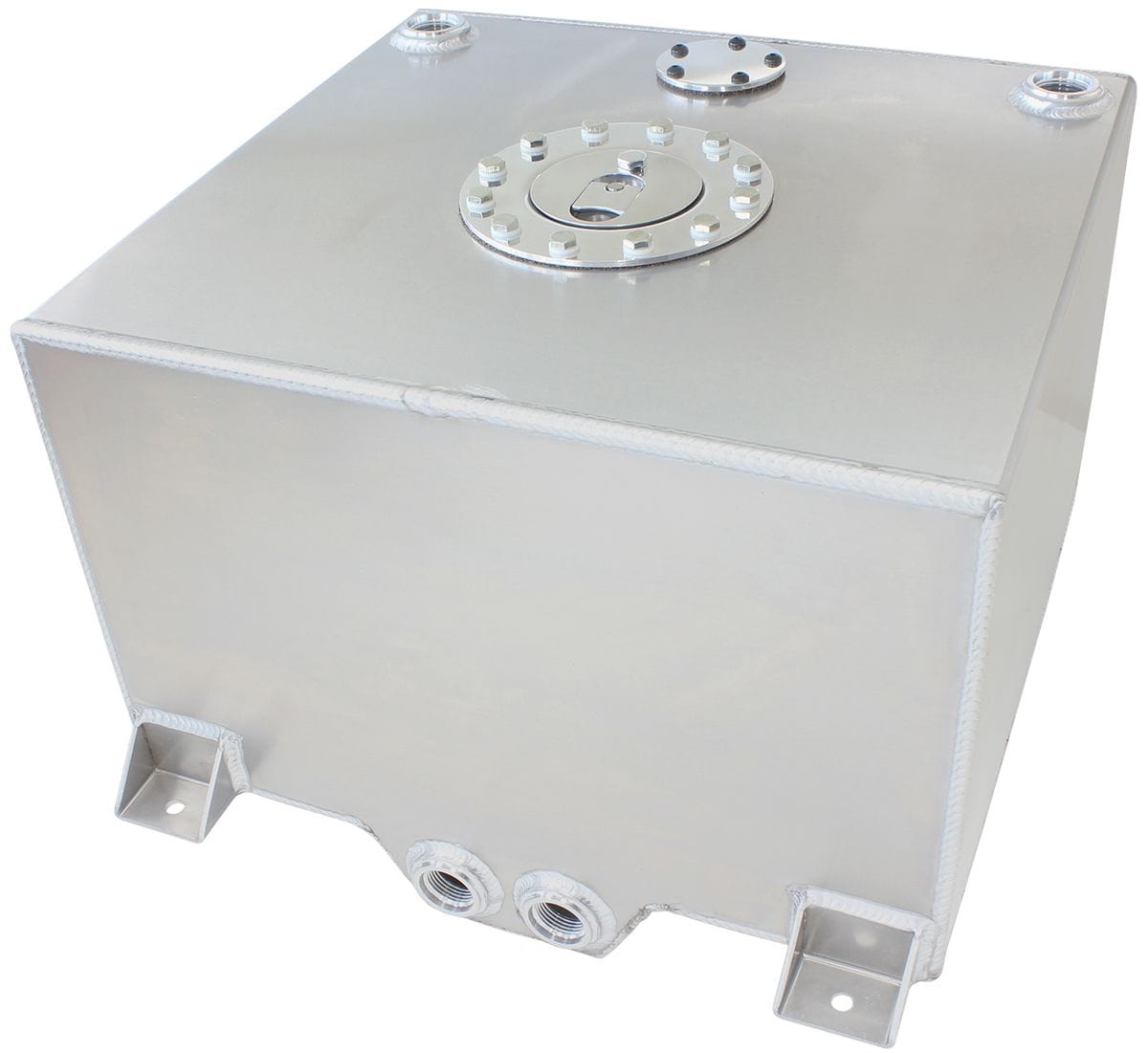 Aeroflow Performance 14-15/16" L x 16-1/8" W x 10-1/4" H (38cm x 41cm x 26cm) Aeroflow Aluminium 10 Gallon (38L) Fuel Cell with Cavity/Sump AF85-2100A SR