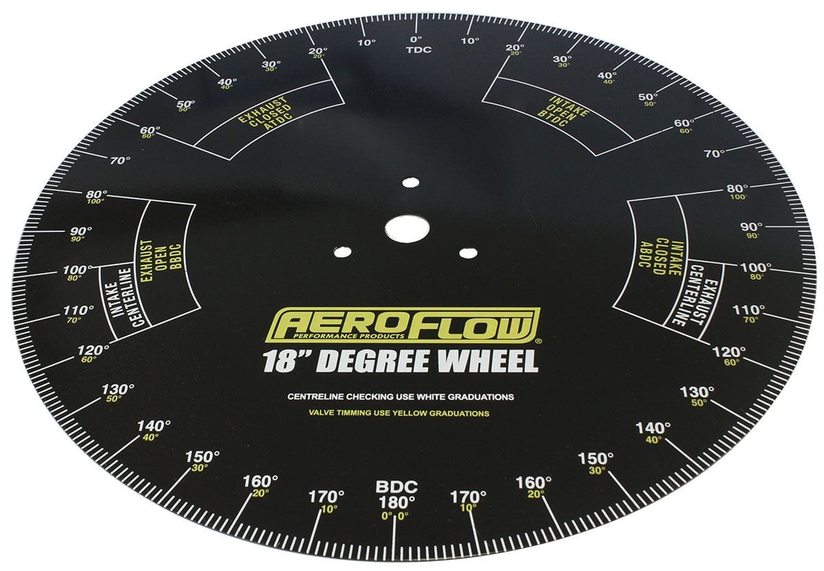 Aeroflow Performance 18" Universal Degree Wheel Aeroflow Pro Camshaft Degree Wheel AF98-2121 SR