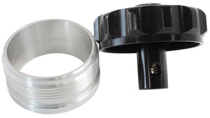 Aeroflow Billet Aluminium Weld-On Filler Neck & Cap - Black AF460-32-RV-BLK