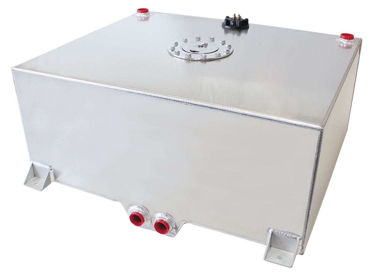 Aeroflow Performance 20-1/16" L x 24-3/8" W x 10-1/4" H (51cm x 62cm x 26cm) Aeroflow Aluminium 20 Gallon (76L) Fuel Cell with Cavity/Sump & Fuel Sender AF85-2200AS SR