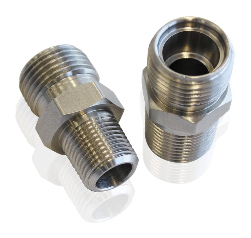 Aeroflow Performance 3/8" NPT to #10 A/C O-Ring Aeroflow NPT to A/C Fitting Adapter AF88-3000 SR