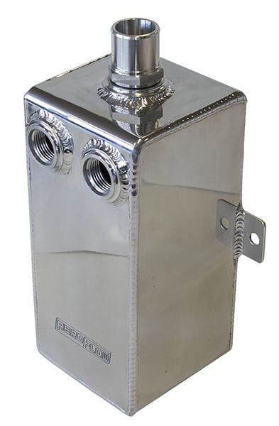 Aeroflow Performance 3 litre, 120mm W x 120mm D x 250mm H, Polished finish Aeroflow Universal Breather Tank AF77-2005 SR
